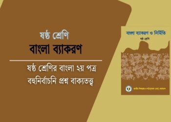 ষষ্ঠ শ্রেণির বাংলা ২য় পত্র বহুনির্বাচনি প্রশ্ন বাক্যতত্ত্ব